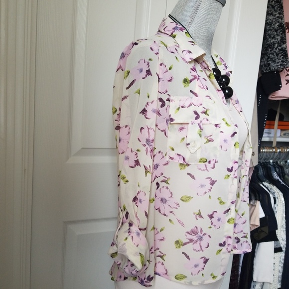 NWT! Passport Floral Blouse with cami Small - Picture 6 of 8